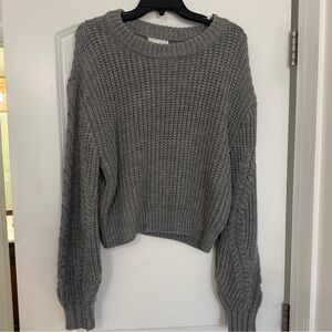 Love Riche Charcoal Knit Sweater